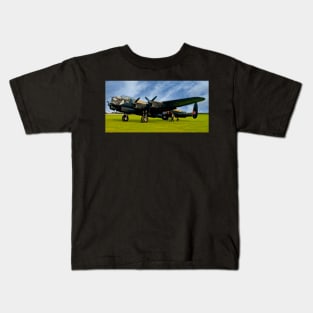 Avro Lancaster Bomber RAF WW2 Aircraft Kids T-Shirt